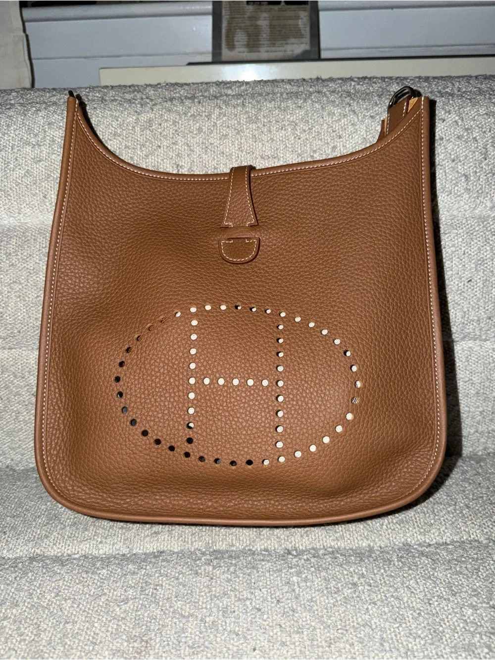 Brand new Hermes gold gen iiiEvelyne Crossbody Bag